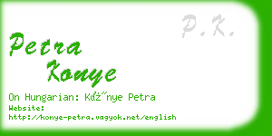 petra konye business card